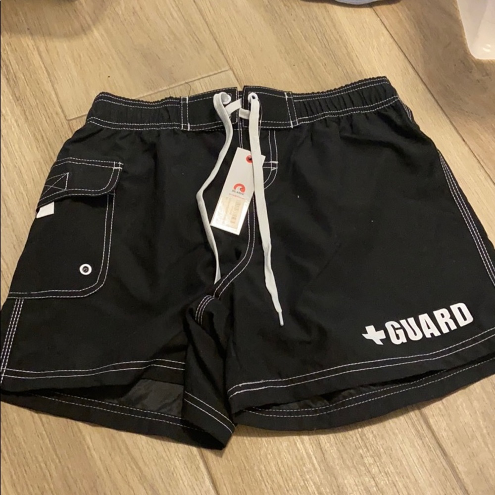Black Life Guard Shorts